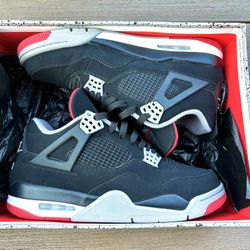 Jordan Bred 4’s Size 11 With Box