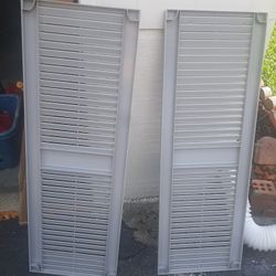 New Gray Primed Shutters