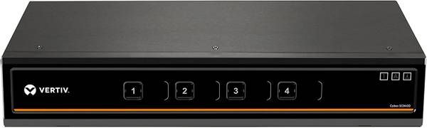 Vertiv Cybex Secure 4K UHD KVM 4-Port DisplayPort DH NIAP EAL4+ TAA