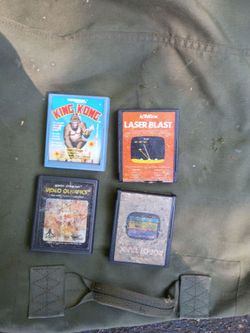 Lot of 4 Atari 2600 Game Cartridges