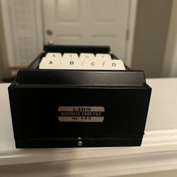 Metal Business Card File