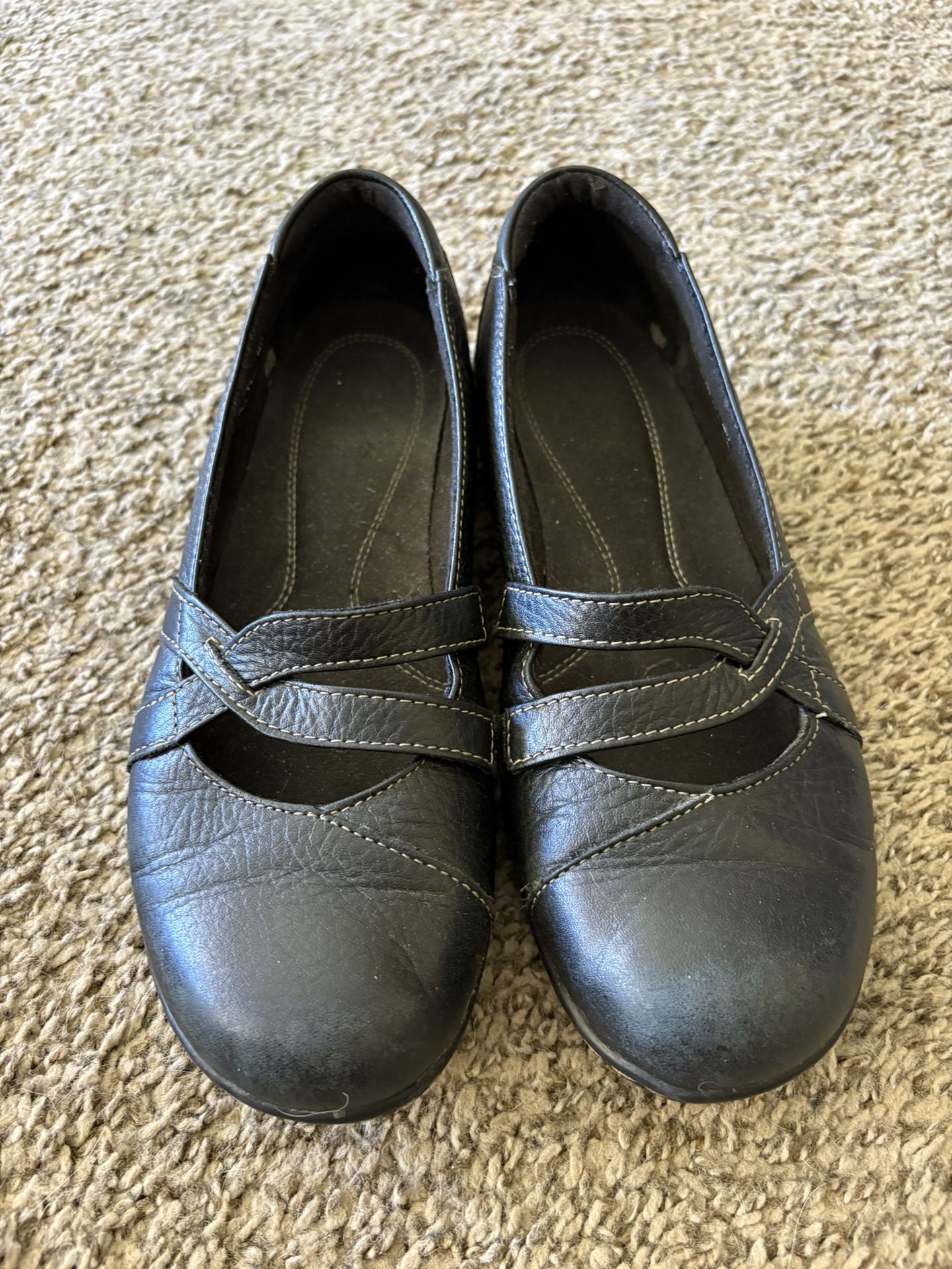 Clark’s Women’s Black Leather Shoes