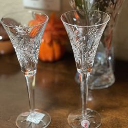 Waterford Real Crystal Flute Glasses