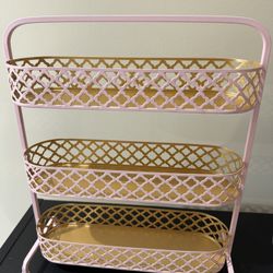 Rectangular 3 Tier Stand Pink Color
