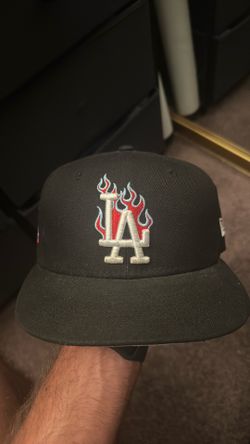 7 1/4 Black dodger fitted hat