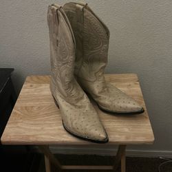ostrich Skin Boots