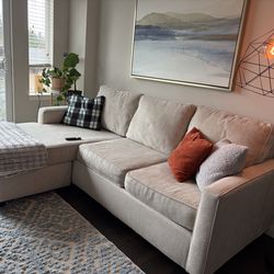 Living Spaces Bonaterra II Reversible Chaise Sofa – Excellent Condition – $750 OBO