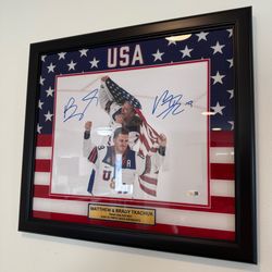 Team USA Hockey 26’ Olympic Gold Medalists Matt & Brady Tkachuk Signed Photo