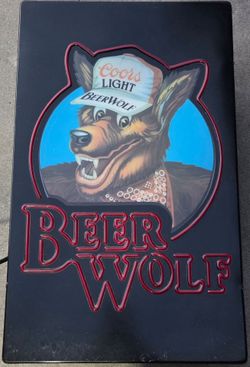 Vintage Coors Light Wolf