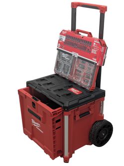 Milwaukee packout rolling drawer and Milwaukee packout 3/8 packout impact socket set