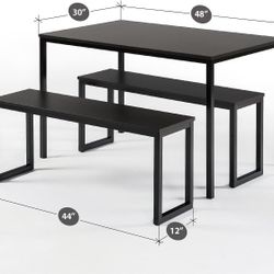 Zinus Kitchen Table & Benches