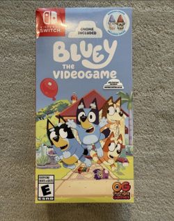 Nintendo Switch Bluey The Video Game With Gnome Plush New Sealed Box
