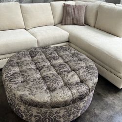 Round Ottoman - Brand New