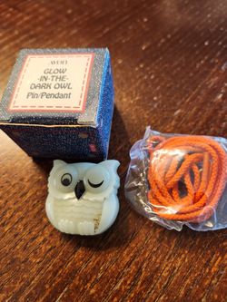 Glow In The Dark Owl Pin/pendant 