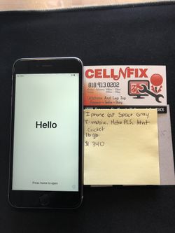 iPhone 6 plus space gray 16gb unlocked t-mobile metro pcs at&t cricket