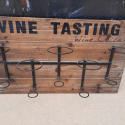 Wine Tasting Wooden Wall Sign
