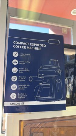 Compact espresso coffee machine
