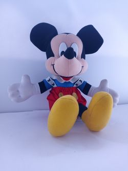 Vintage Disney Mickey Mouse Plush, Classic Collectible
