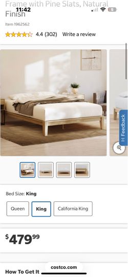 King size bedframe