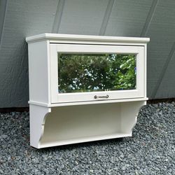 Pottery Barn Matilda Wall Or Over The Top Cabinet With Beveled Mirror