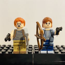 Abbie and Ellie Minifigures Last of Us Show | New Custom LEGO Compatible Toys