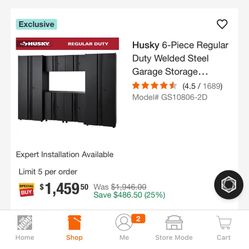 Husky Cabinet In New Condition 