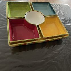6 Pieces Ceramic Snack Serving Set
