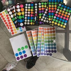 Colorful Sticker Set smiley faces and stars large lot pick up Coral Springs 33071