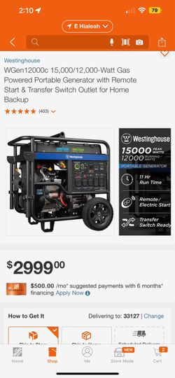 Generator 15k Watt 