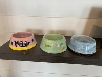 Cat bowls - handmade