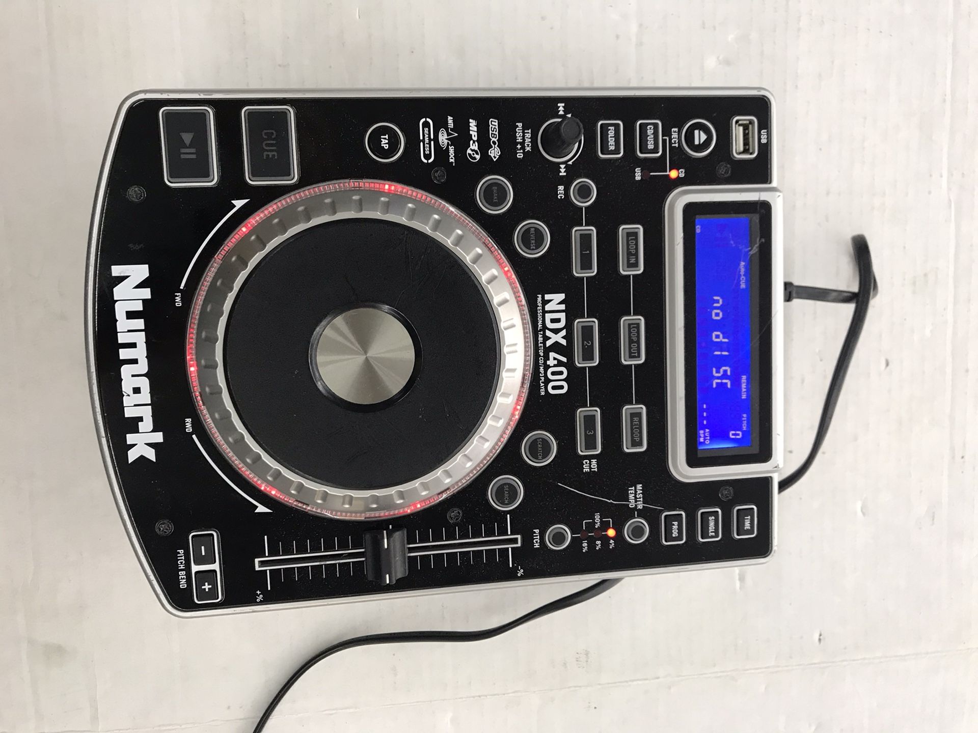 Numark ndx-400 pro tabletop cd/mp3 player