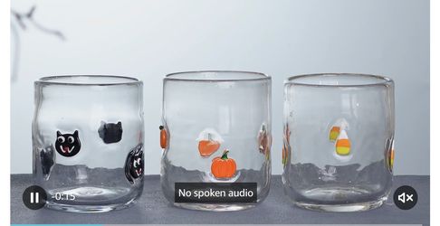 New 3 pcs Halloween drinkware 