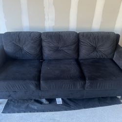Velvet Couch Black