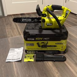 RYOBI 40V HP Brushless 12 in. Top Handle Battery Chainsaw (Tool Only)