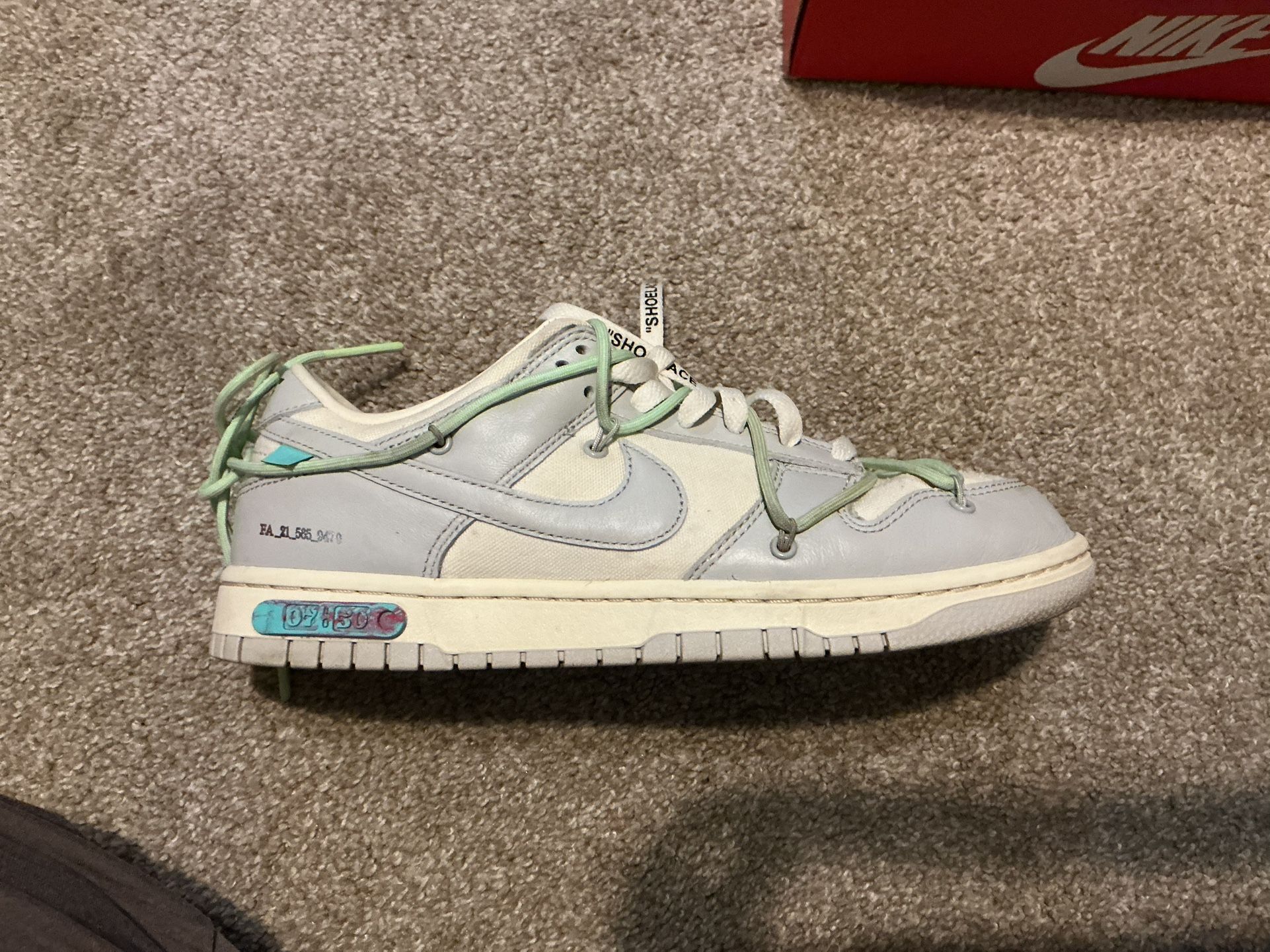 Nike Off White Dunks 9.5m