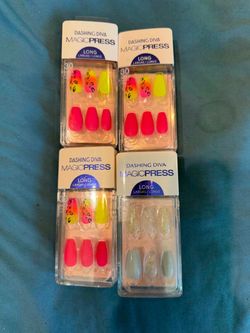 Dashing Diva Magic Press Long Press-On Nails – 4 Pack