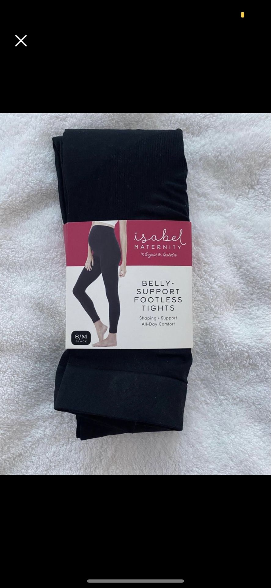 Belly Support Footless Tights