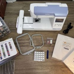 Brother Embroidery Machine PE800 w/ Extras