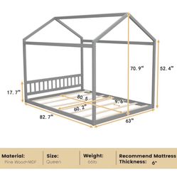 House Queen bed Frame 