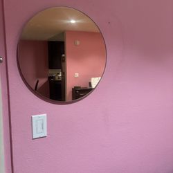 Round wall mirror!