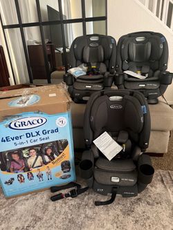 NEW! Graco 4Ever DLX Grad 5-in-1 car seats