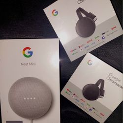Google NEST SPEAKER & CHROMECAST STREAMING