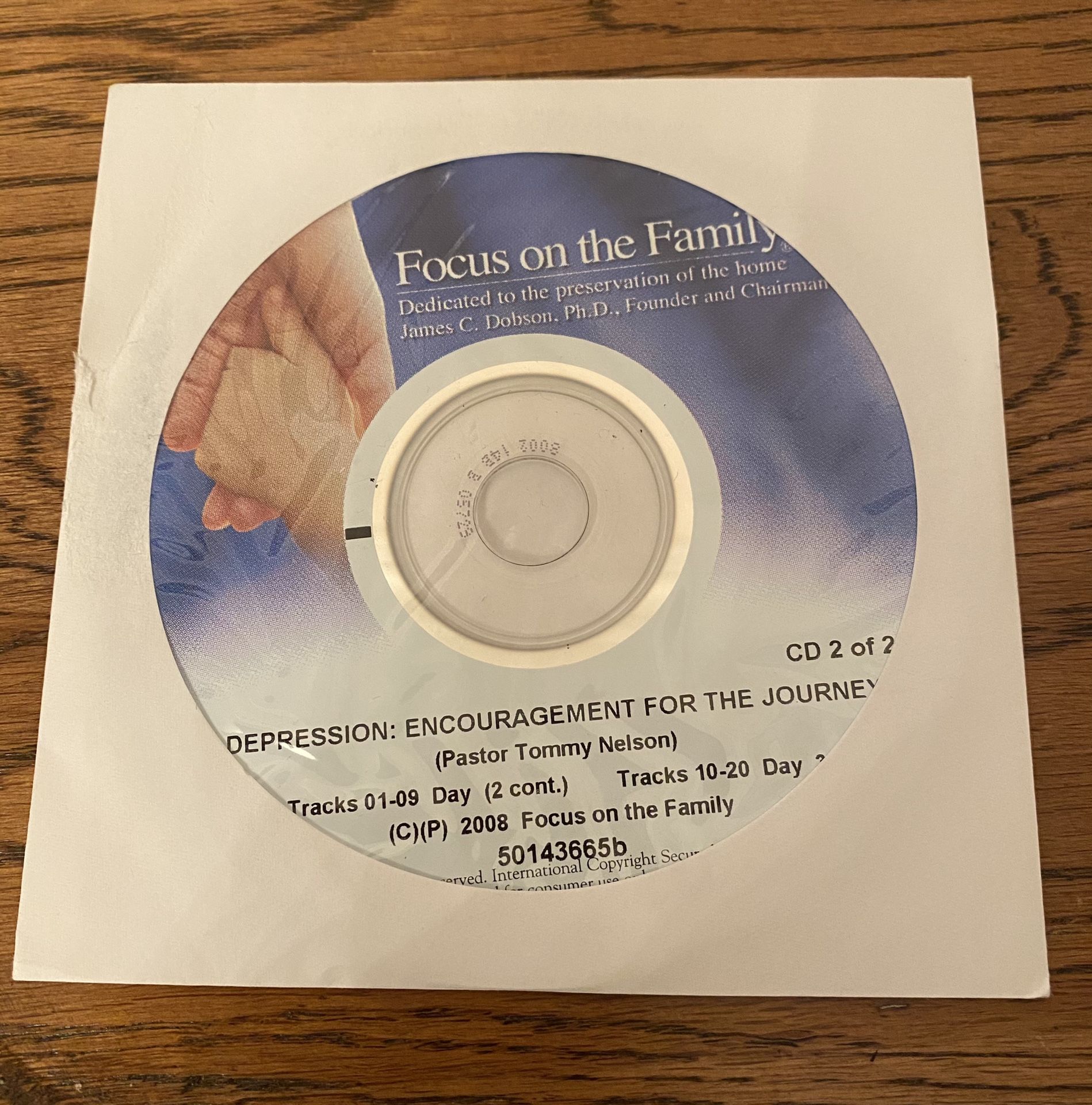 Focus on the Family: Depression, Encouragement For the Journey Audio CD