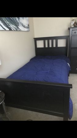 IKEA twin bed and mattress and dresser new. Twin bedroom set malm