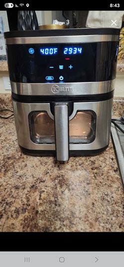 KC Blite Digital Air Fryer Stainless Steel