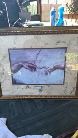 Creation of Adam Framed Art Print