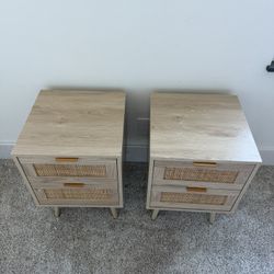 Tan/Brown Wood Night Stands