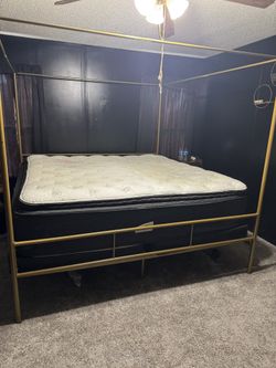 King Size Bed Frame & Mattress
