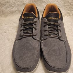 Skechers Men's Relaxed Fit-Elent-Mosen Boat Shoe Size 10.5