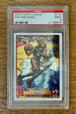Miami Heat  Topps Chrome Rookie RC #115 Graded PSA 9 MINT